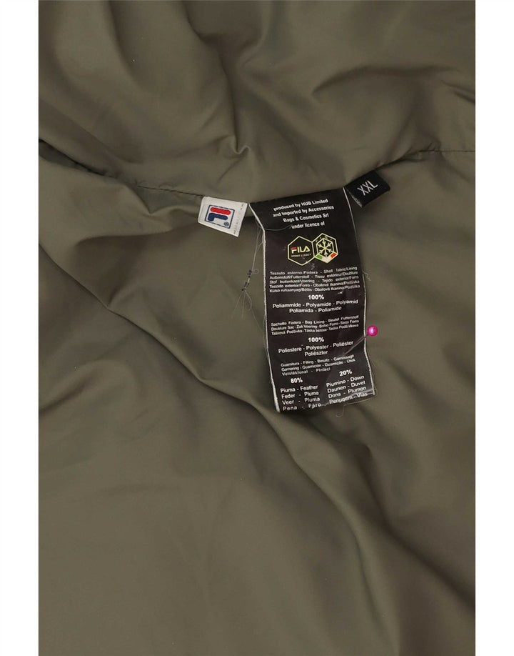 Fila Veste matelassée homme UK 44 2XL Vert Polyester