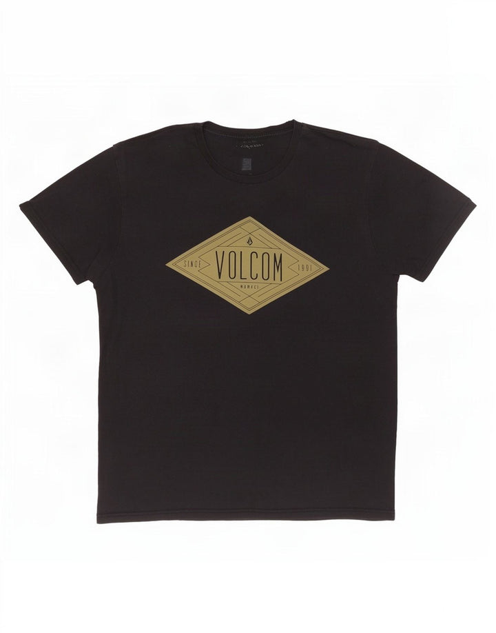 Volcom T-shirt graphique pour hommes, grand, noir, coton