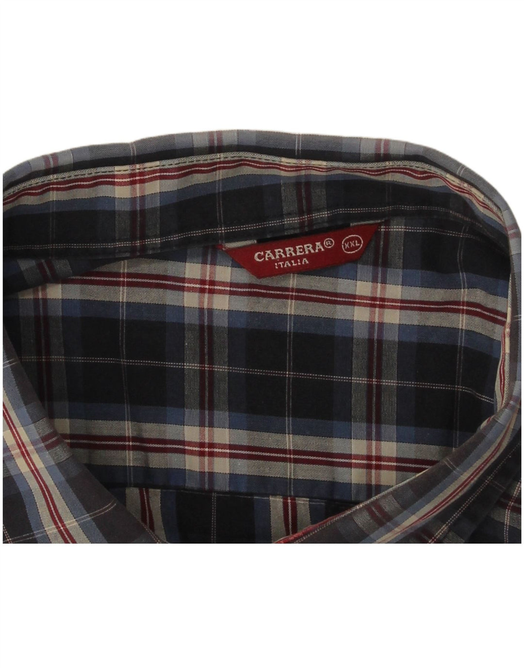 Carrera Chemise Homme 2XL Bleu Marine Carreaux