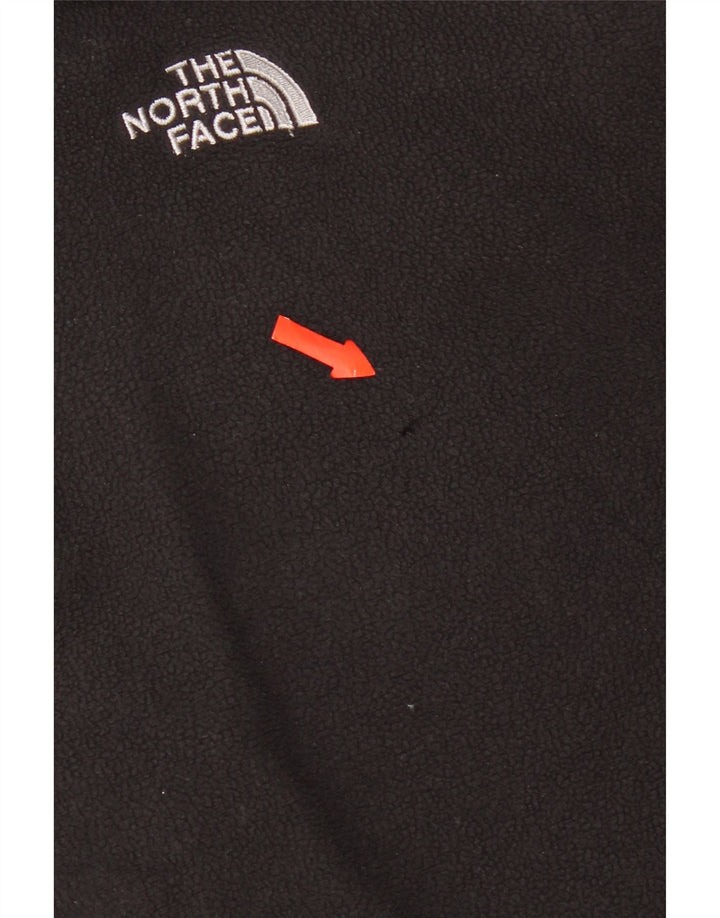The North Face Pull polaire à col zippé pour homme Large Noir Polyester