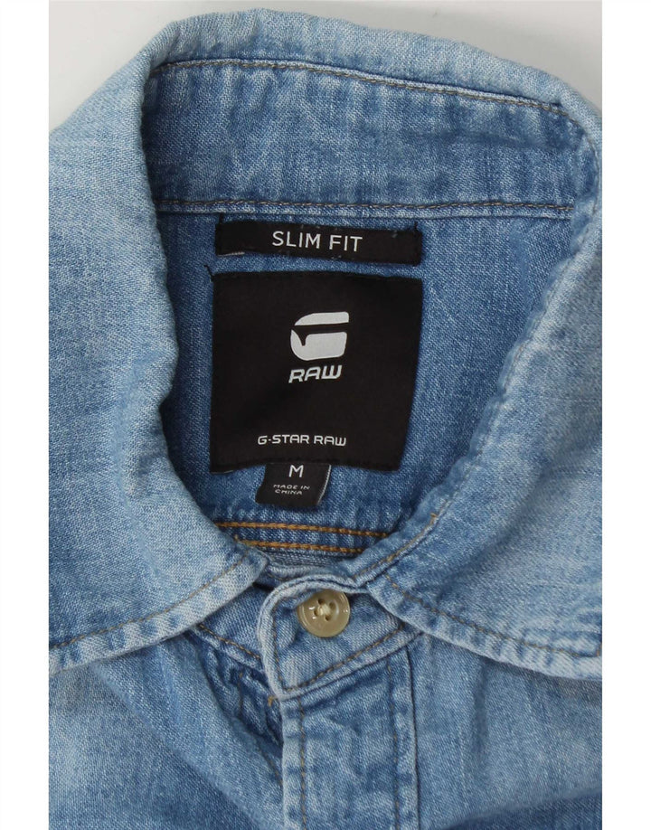 G-Star Chemise en Jean Slim Fit Homme Bleu Moyen