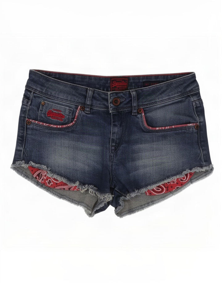 Superdry Pantalon Chaud En Denim Femme Moyen W28 Bleu