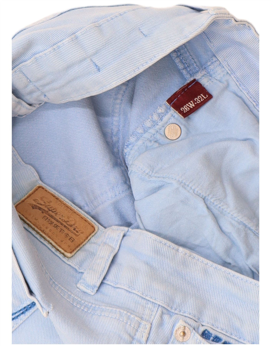 Superdry Jean Super Skinny W26 L27 Femme Bleu