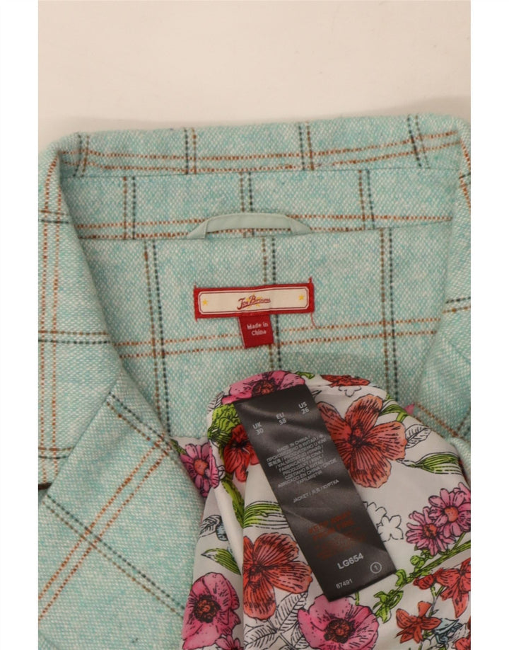 Joe Browns Veste blazer 3 boutons pour femme UK 30 7XL Turquoise Check
