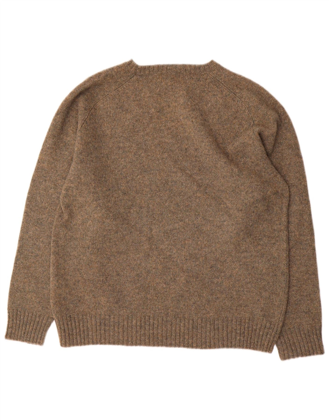 Kappa Pull à col rond pour homme XL en laine mouchetée beige
