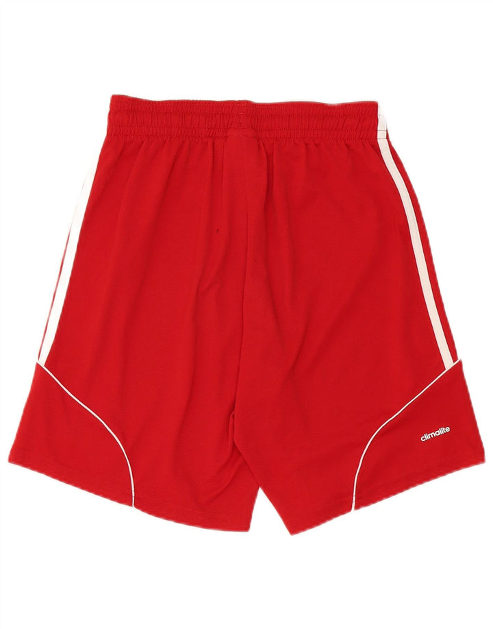 Adidas Short de sport Climalite pour homme, petit, rouge, polyester