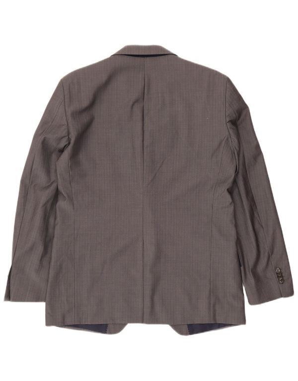 TOMMY HILFIGER Veste blazer sur mesure à 2 boutons pour homme UK 38 Gris moyen