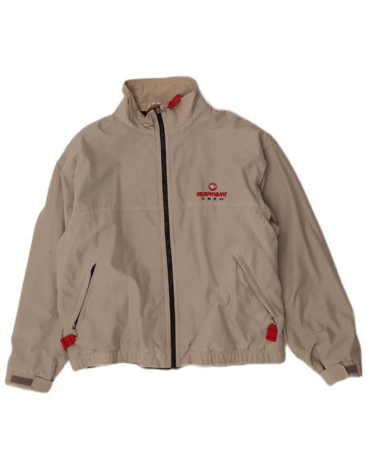 Murphy & Nye Veste coupe-vent pour homme UK 40 Large Beige Polyamide