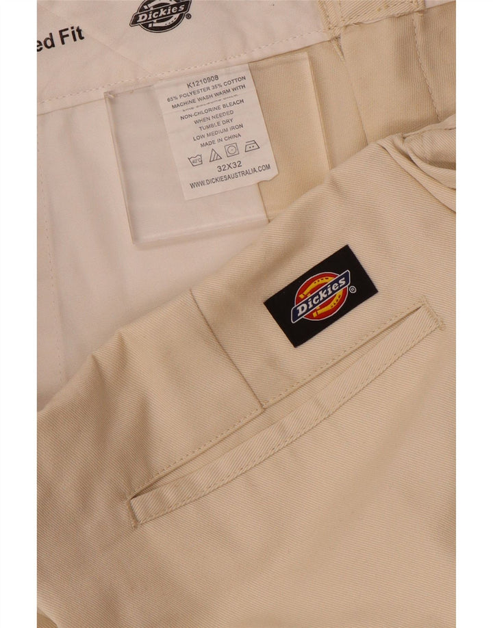 Dickies Pantalon Chino Droit Homme W32 L28 Beige Polyester