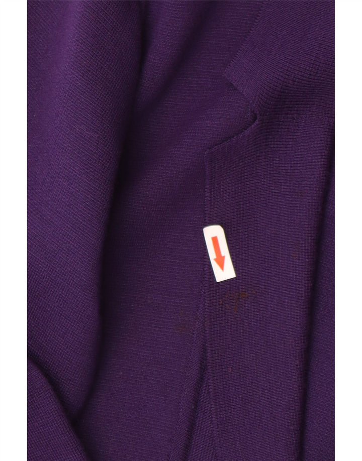 vintage Femme 3 Bouton Blazer Veste UK 10 Petit Violet