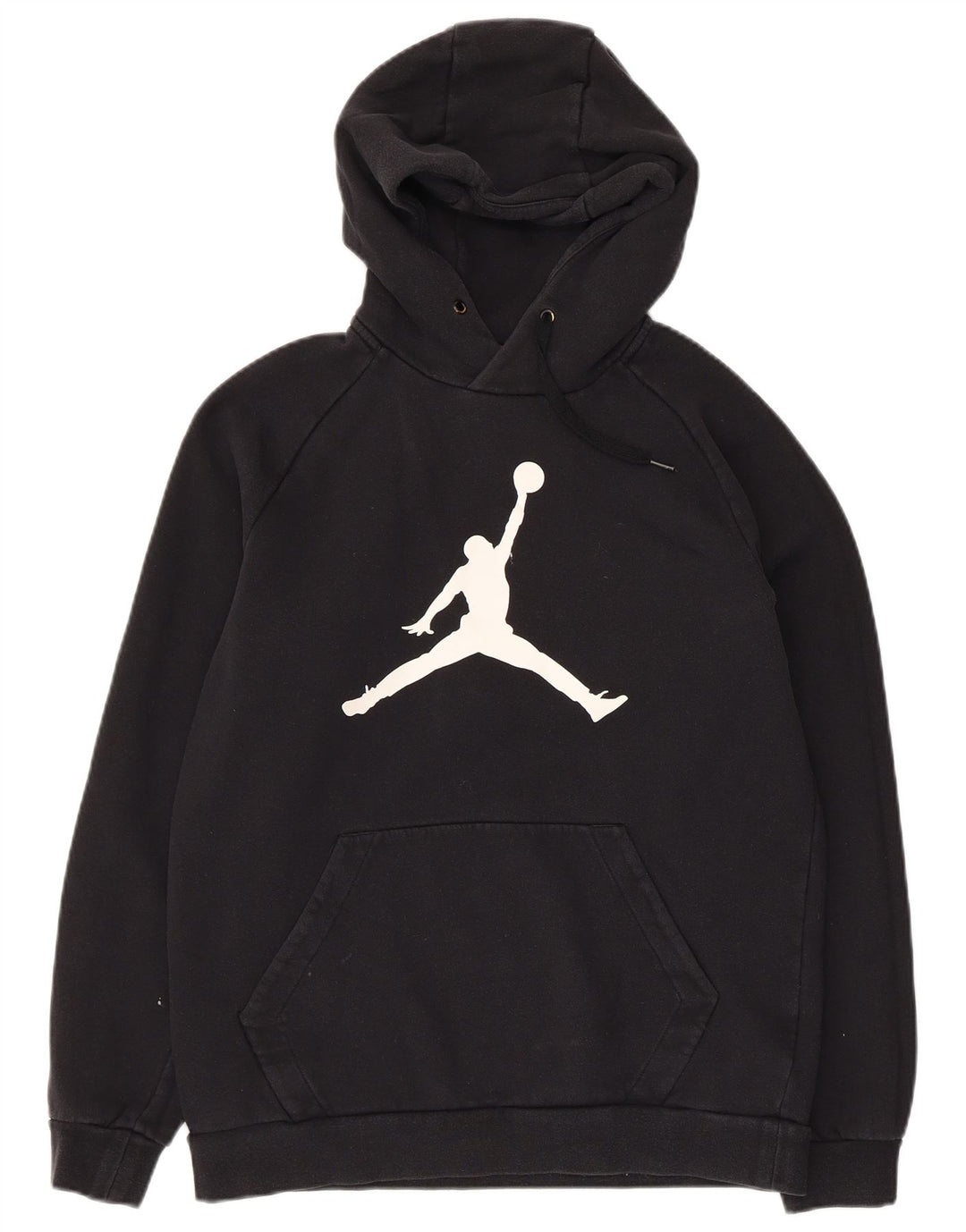 JORDAN Pull à capuche graphique pour homme en coton noir moyen