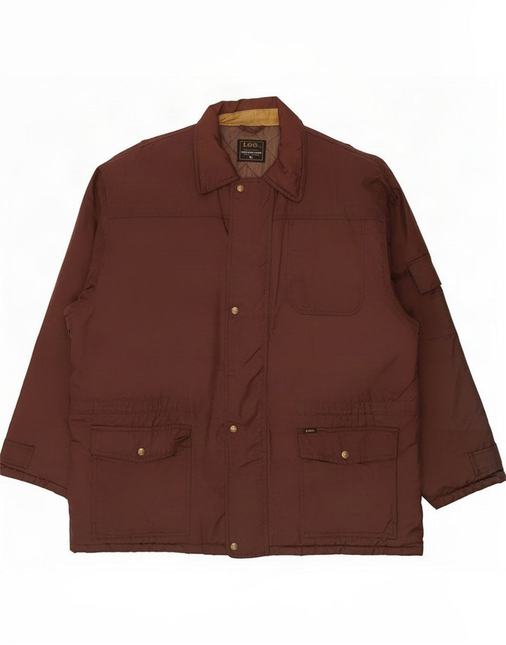 Lee Veste matelassée pour homme UK 42 XL Nylon marron