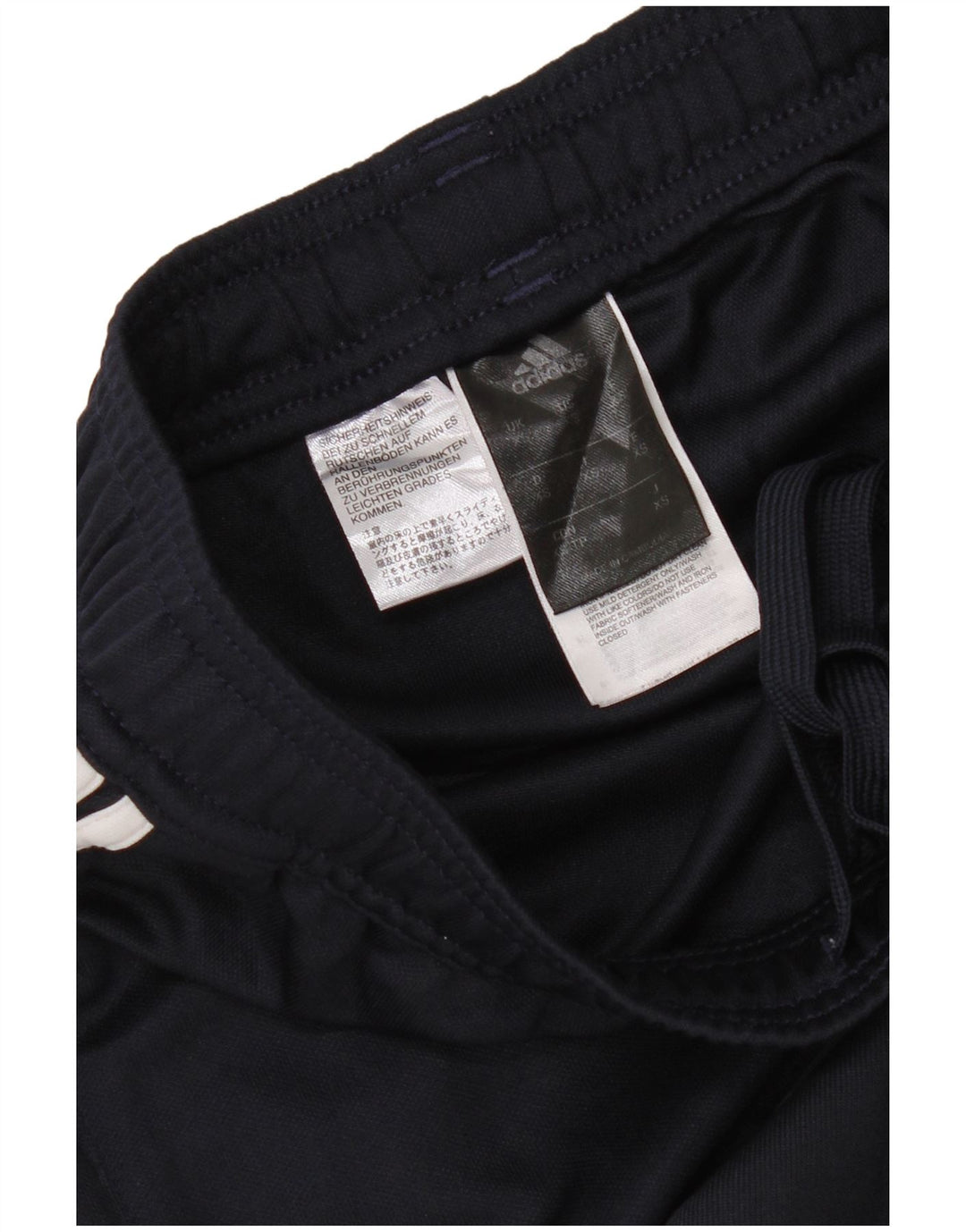 Adidas Pantalon de survêtement pour femme UK 4 XS Bleu marine Polyester