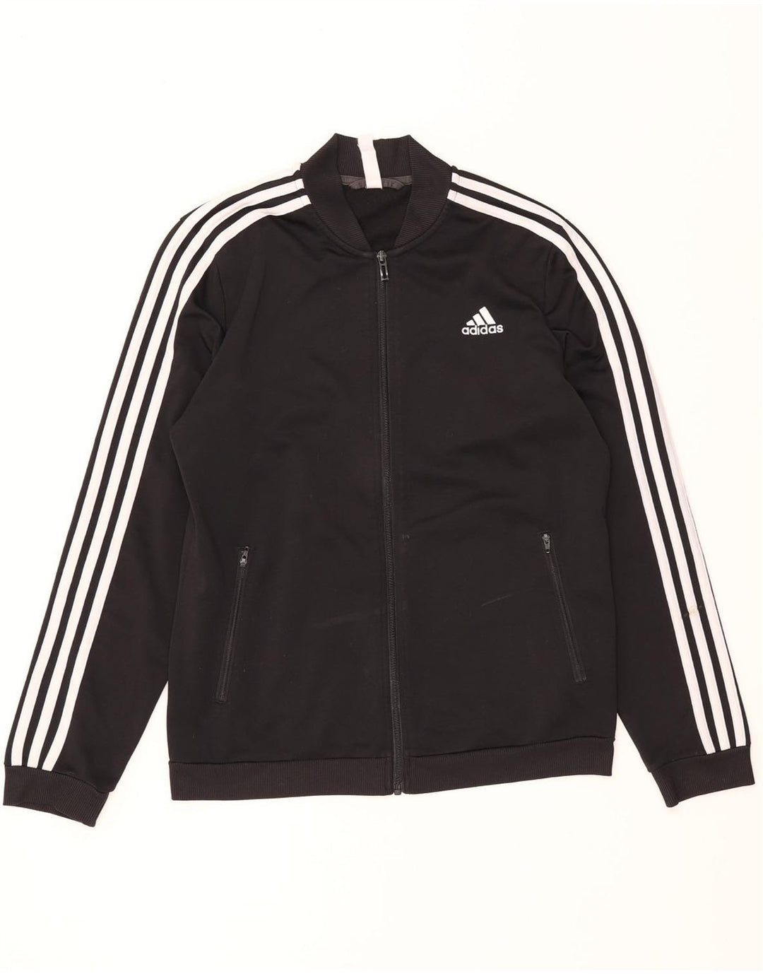 ADIDAS Veste de survêtement pour femme UK 12/14 Medium Noir Polyester