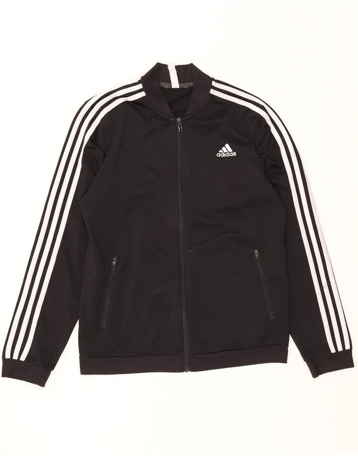 ADIDAS Veste de survêtement pour femme UK 12/14 Medium Noir Polyester