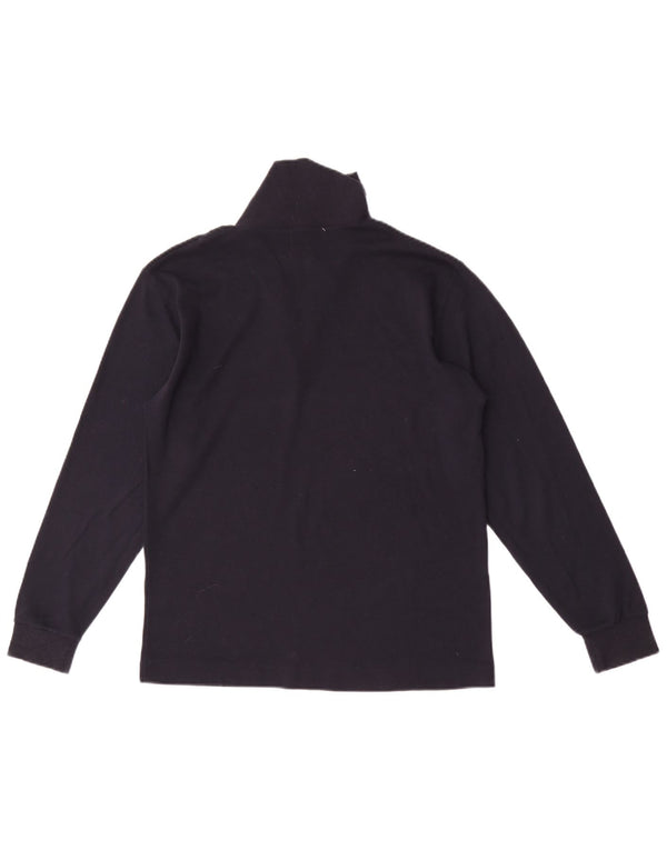 Fila Haut à col zippé à manches longues pour homme IT 46 Small Bleu marine Coton