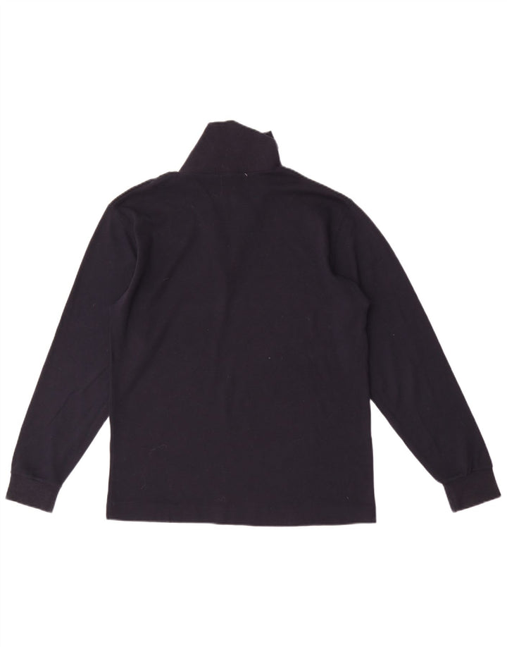 Fila Haut à col zippé à manches longues pour homme IT 46 Small Bleu marine Coton