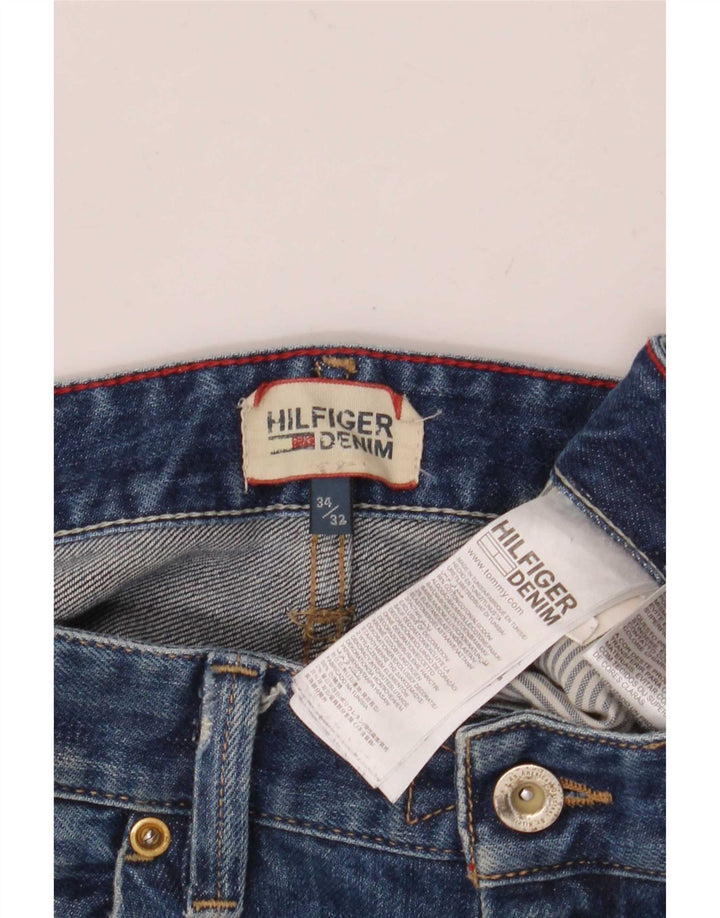 Tommy Hilfiger Jean slim vieilli pour homme W34 L32 en coton bleu