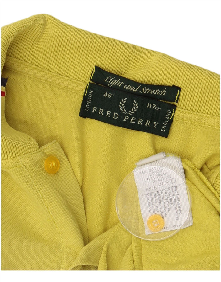 FRED PERRY Polo Homme Large Jaune Coton
