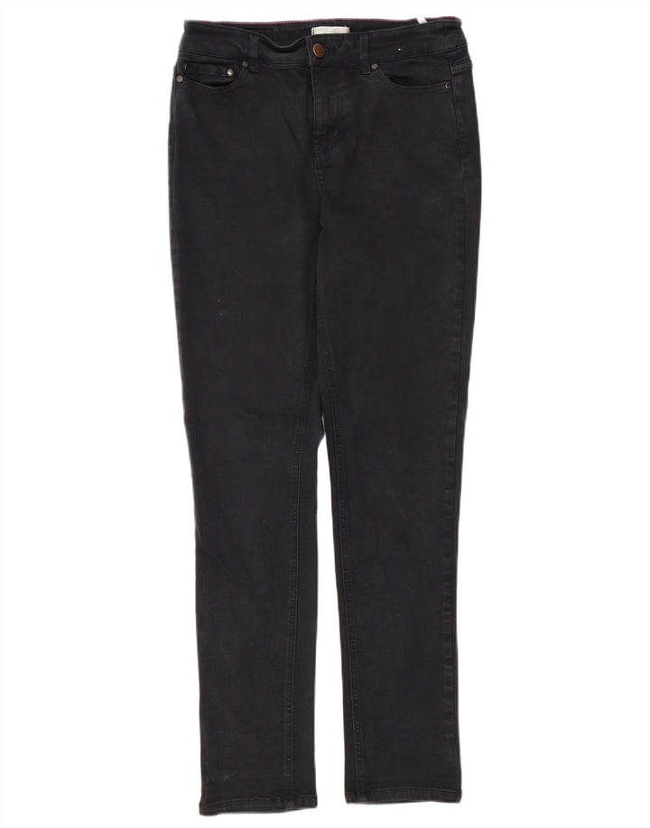 JOULES Jean Slim Femme UK 10 Small W30 L30 Coton Noir