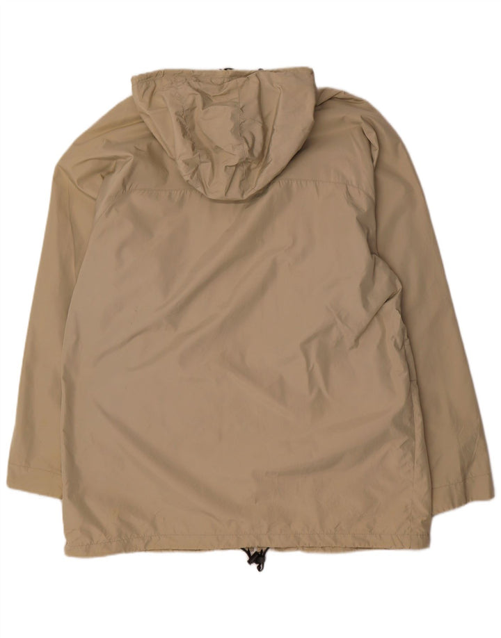 AXO Manteau coupe-vent à capuche pour homme UK 40 Large Beige Polyamide