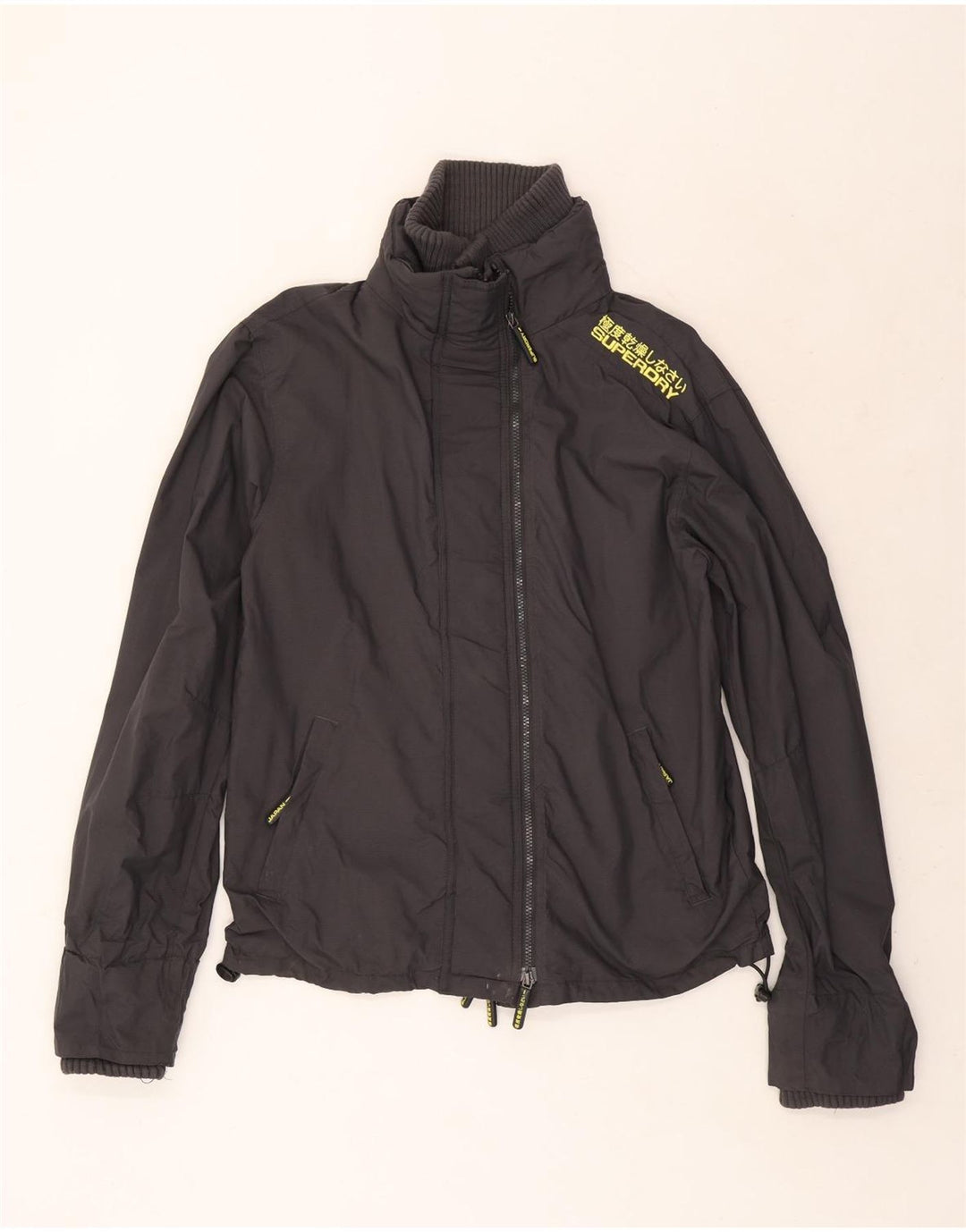 Superdry Veste de pluie graphique pour homme UK 42 XL Gris Nylon