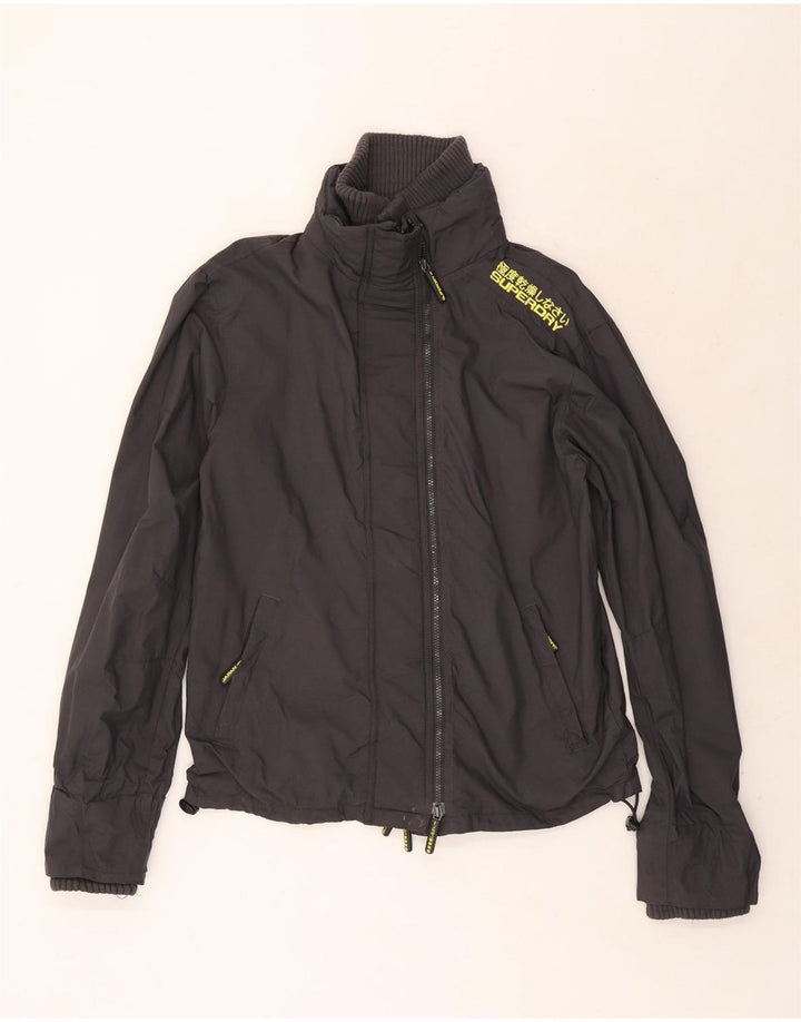 Superdry Veste de pluie graphique pour homme UK 42 XL Gris Nylon