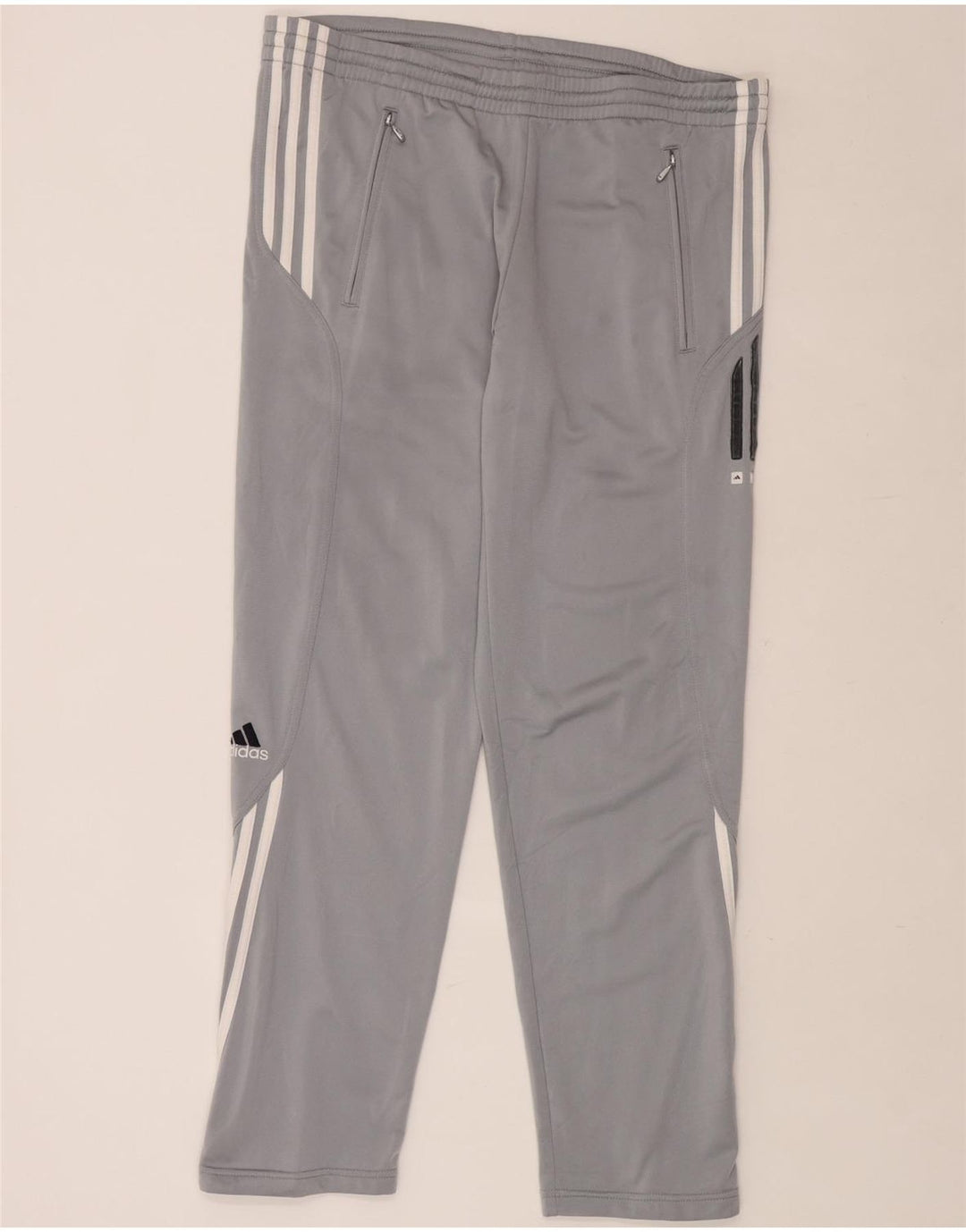 ADIDAS Pantalon de survêtement pour hommes Large Gris Polyester