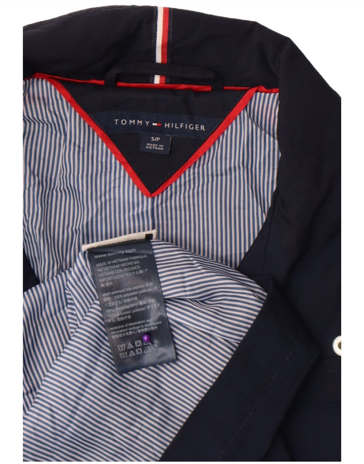 Tommy Hilfiger Veste utilitaire pour femme UK 10 Small Bleu marine Polyester