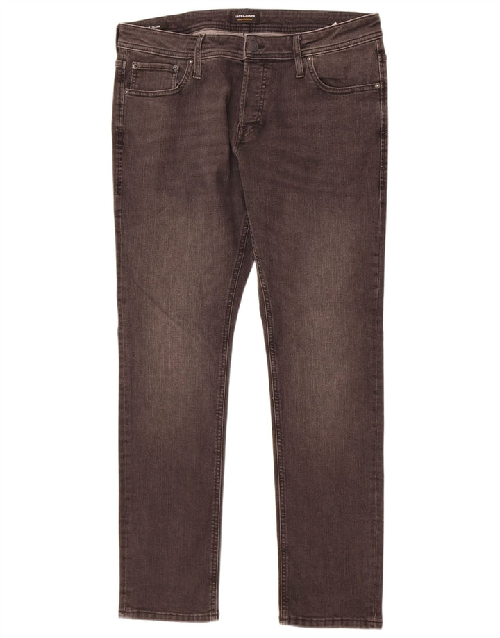 Jack & Jones Jean Slim GLENN W36 L32 Homme Gris Coton