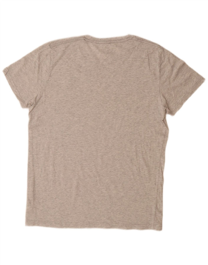 HOLLISTER T-Shirt Homme Gris Moyen Moucheté Coton