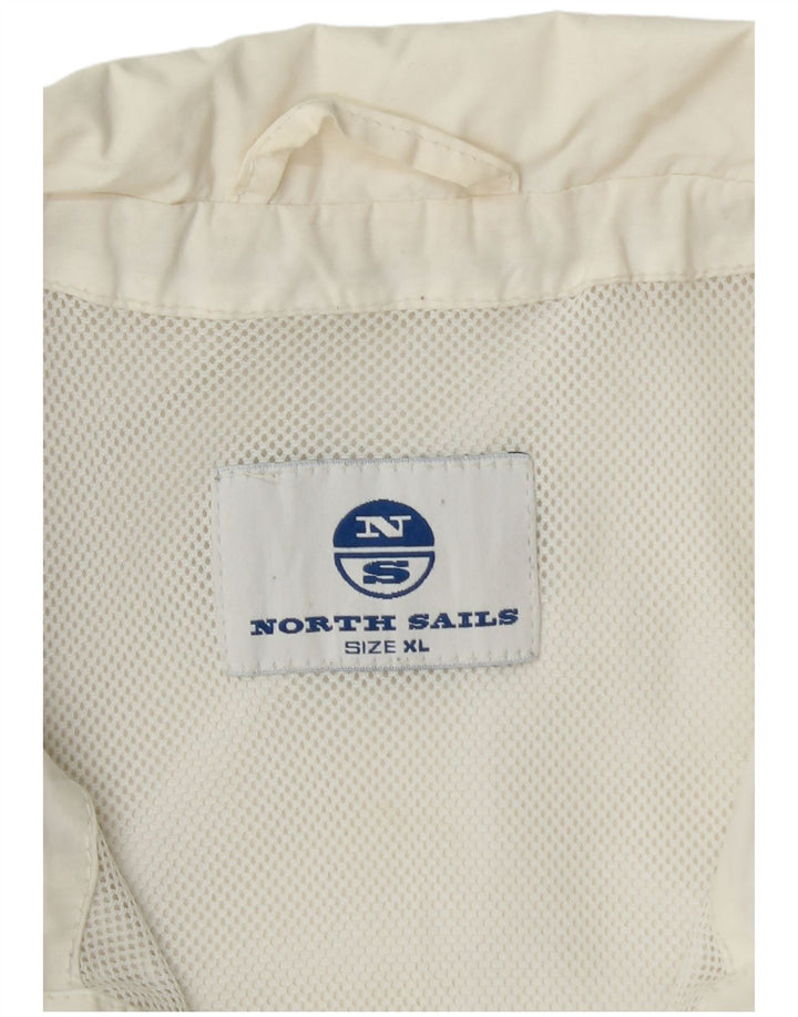NORTH SAILS Veste Bomber Homme UK 42 XL Blanc Polyamide