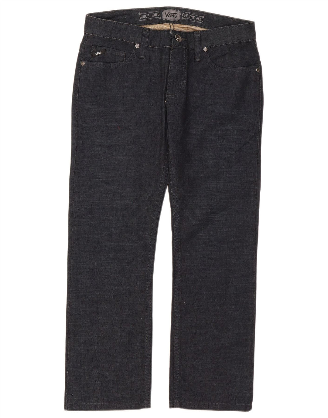 Vans Jean droit homme W28 L25 bleu marine coton