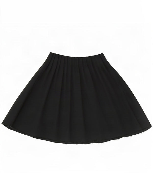 Zara Femme Jupe Plissée Small W26 Vert Viscose