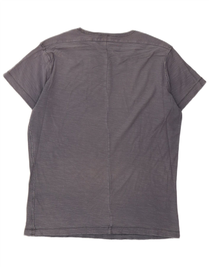 Diesel T-Shirt Homme Gris Moyen Coton