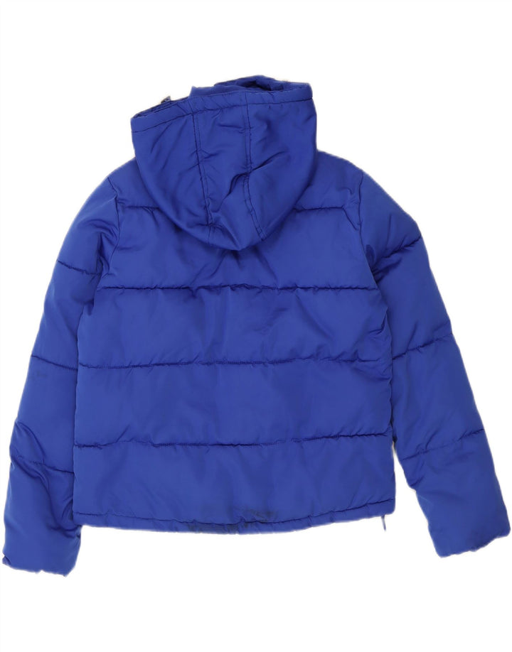 MISS SELFRIDGE Womens Oversized Hooded Padded Jacket UK 4 XS Blue