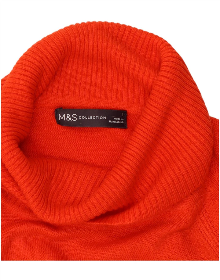 Marks & Spencer Pull col roulé pour femme UK 16 Large Rouge