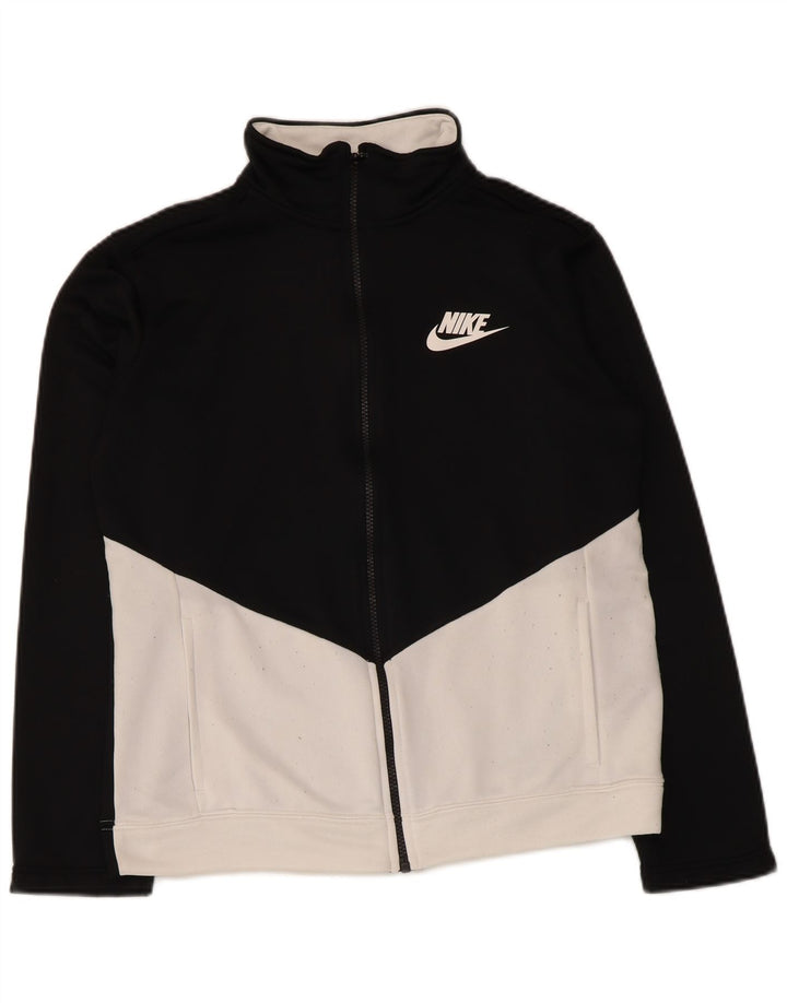Veste de survêtement Nike pour garçon 13-14 ans XL Noir Colorblock Polyester