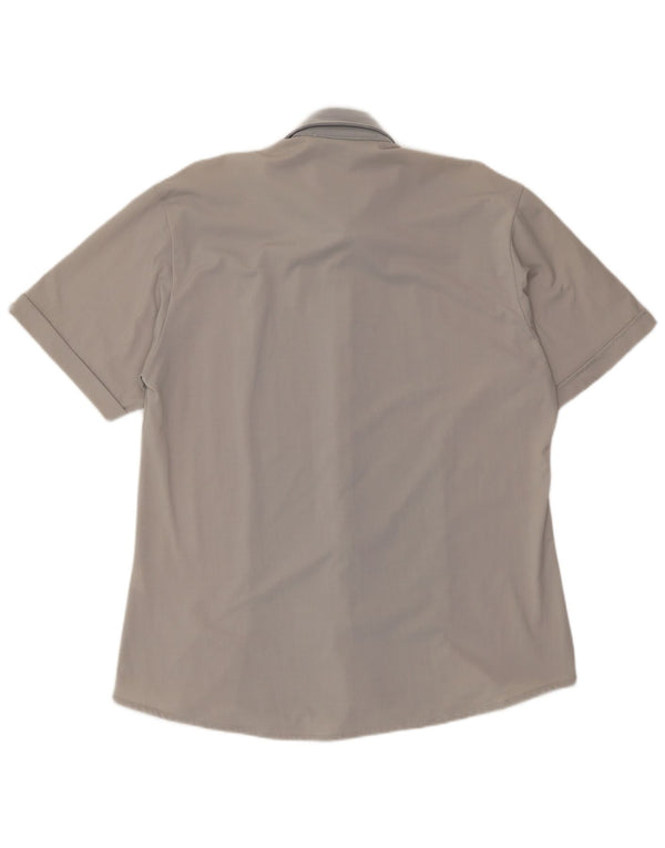 Sasch Chemise à manches courtes pour homme Large Gris Colorblock Polyester