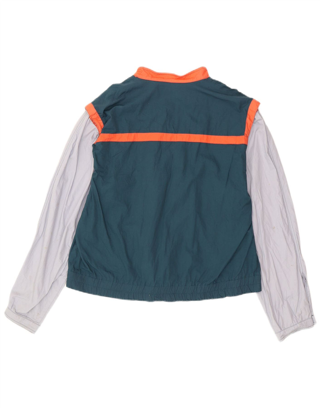 VINTAGE Veste Bomber Femme UK 18 XL Vert Colourblock