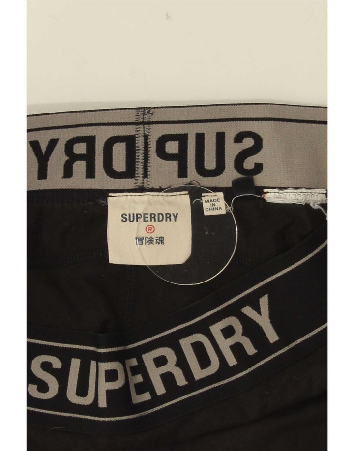 Superdry Leggings Graphiques Femme UK 16 Large Noir Polyamide