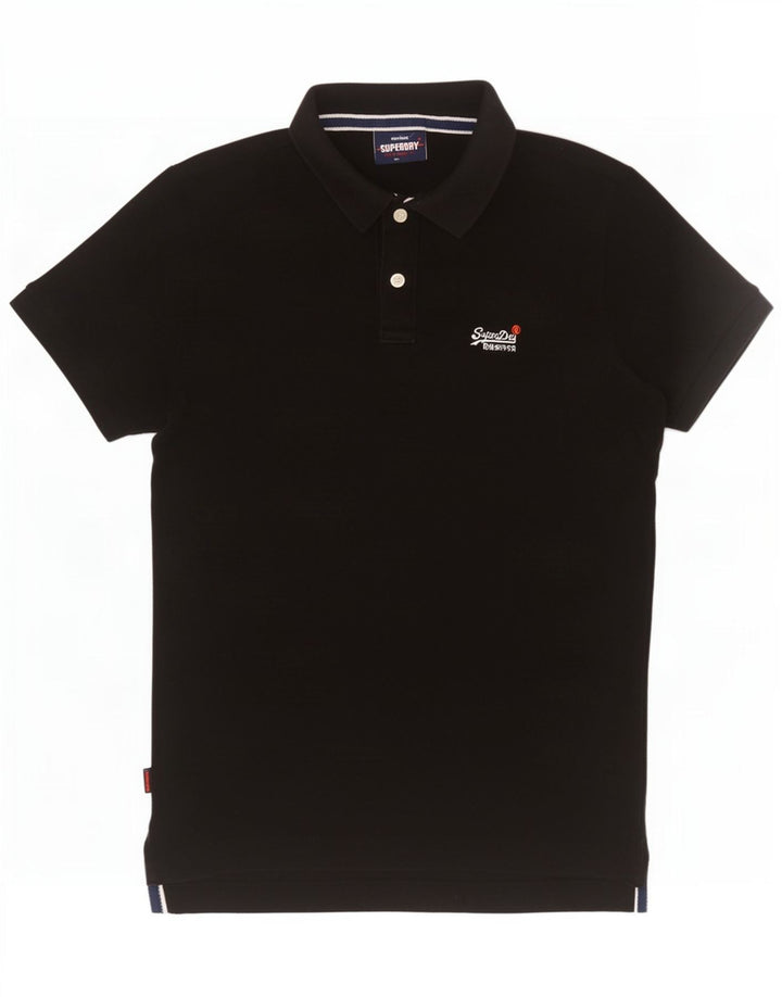 Superdry Polo Homme Coton Noir Moyen
