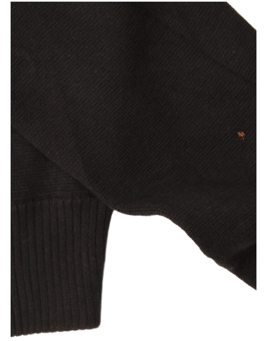 ARMANI JEANS Pull Cardigan Femme UK 12 Coton Noir Moyen