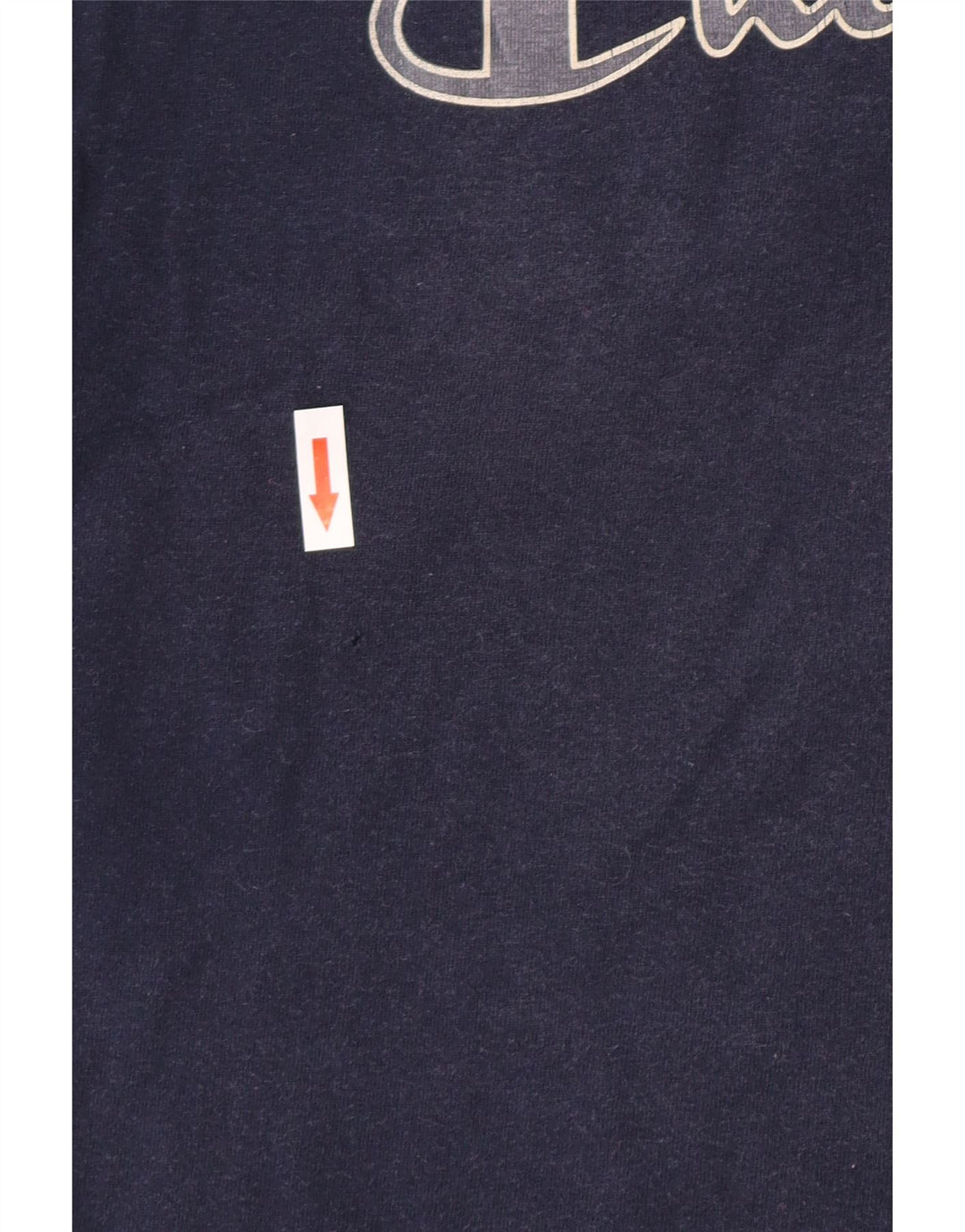 Champion T-Shirt Graphique Homme Bleu Marine Moyen Coton