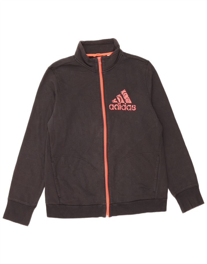 ADIDAS Veste de survêtement graphique pour femme UK 16 Large Gris