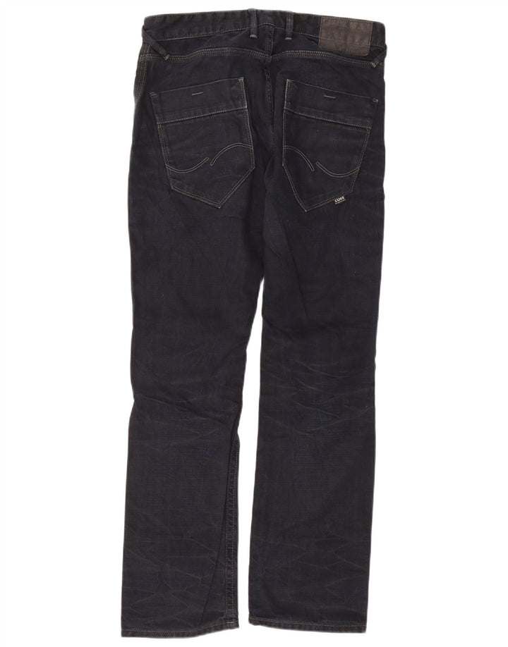 Jack & Jones Jean droit homme W32 L32 bleu marine coton