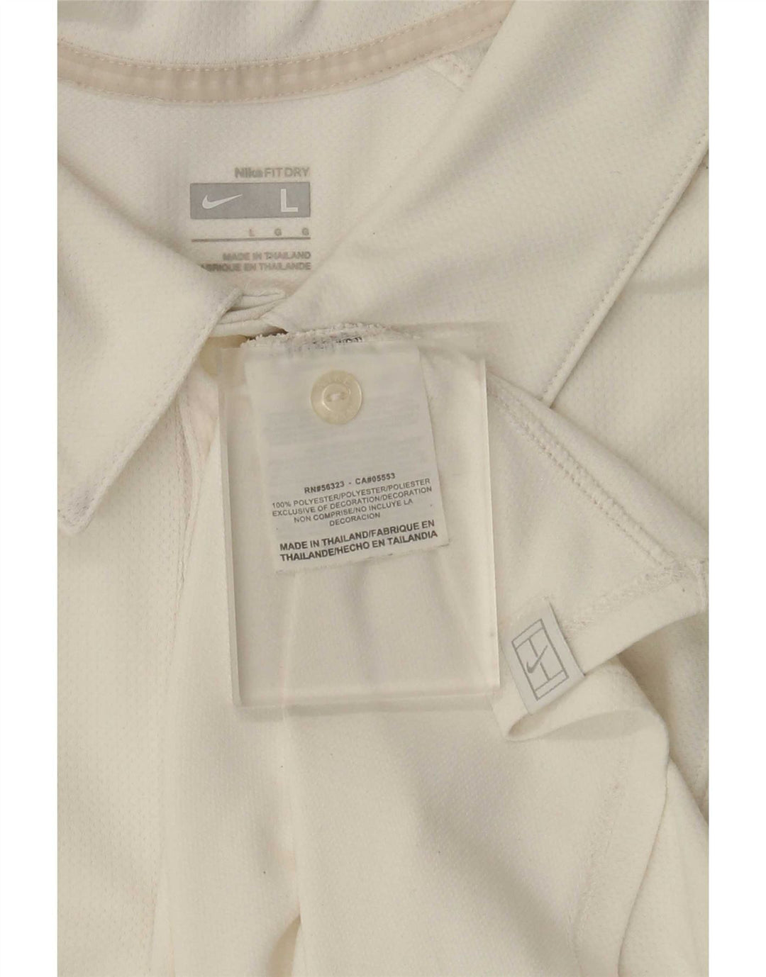 Nike Polo Homme Grand Blanc Colorblock Polyester
