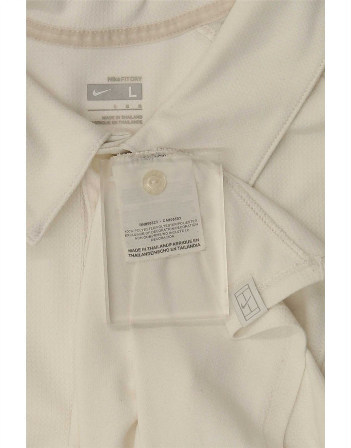 Nike Polo Homme Grand Blanc Colorblock Polyester