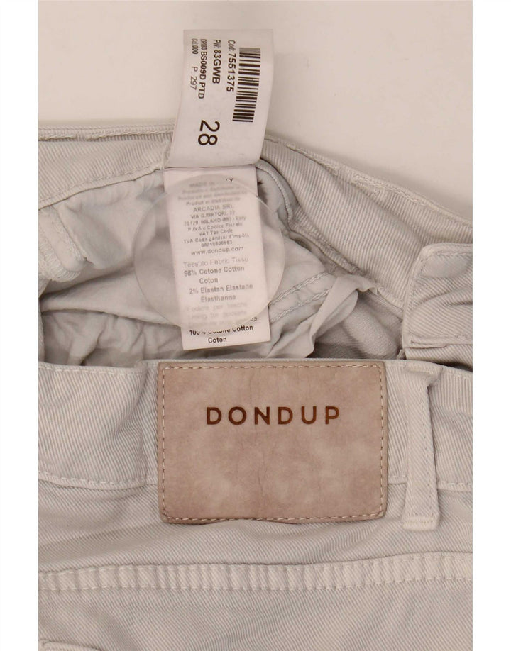 Dondup Short en Jean Femme W28 Coton Gris Moyen