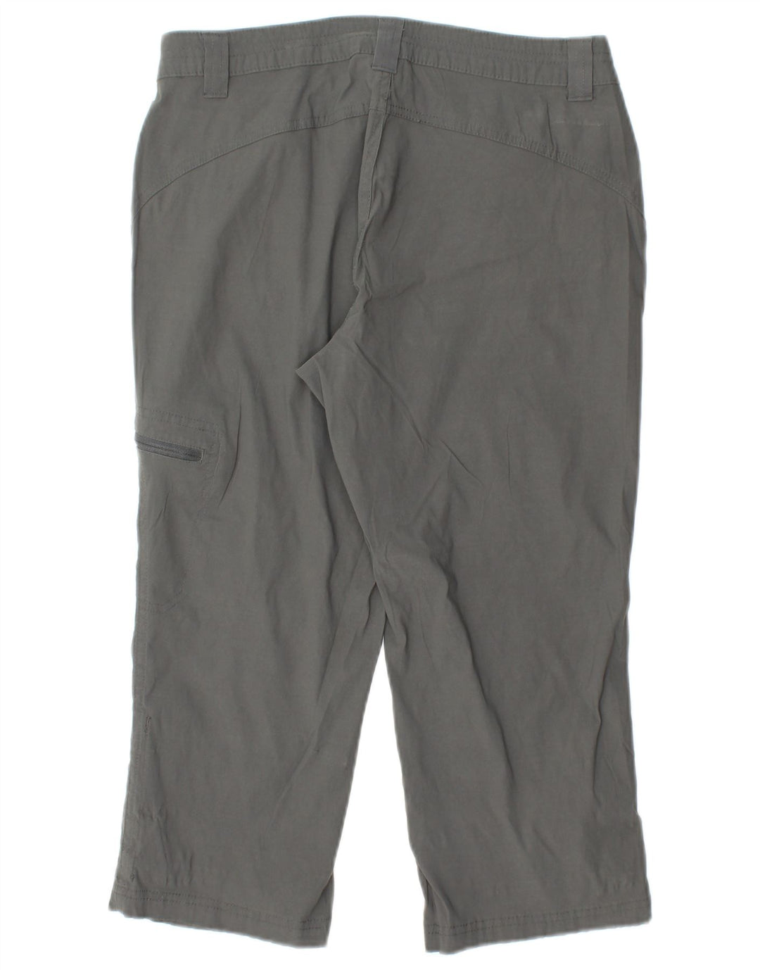 EDDIE BAUER Pantalon Capri droit pour femme US 6 Medium W28 L20 Nylon gris